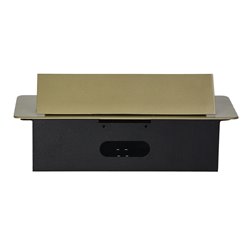 GNIAZDA MEBLOWE WPUSZCZANE W BLAT Z PŁASKIM FREZOWANYM RANTEM I ŁADOWARKĄ USB, 2X2P+Z (SCHUKO), 2XUSB, MOSIĄDZ ORNO GNIAZDA MEBLOWE WPUSZCZANE W BLAT Z PŁASKIM FREZOWANYM RANTEM I ŁADOWARKĄ USB, 2X2P+Z (SCHUKO), 2XUSB, MOSIĄDZ ORNO