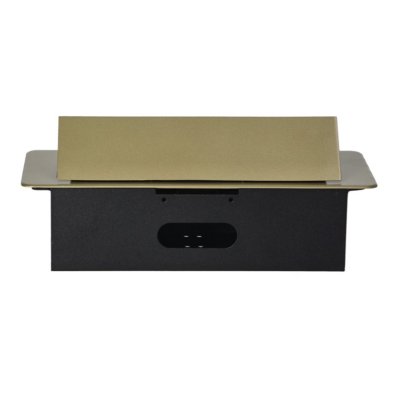 GNIAZDA MEBLOWE WPUSZCZANE W BLAT Z PŁASKIM FREZOWANYM RANTEM I ŁADOWARKĄ USB, 2X2P+Z (SCHUKO), 2XUSB, MOSIĄDZ ORNO GNIAZDA MEBLOWE WPUSZCZANE W BLAT Z PŁASKIM FREZOWANYM RANTEM I ŁADOWARKĄ USB, 2X2P+Z (SCHUKO), 2XUSB, MOSIĄDZ ORNO