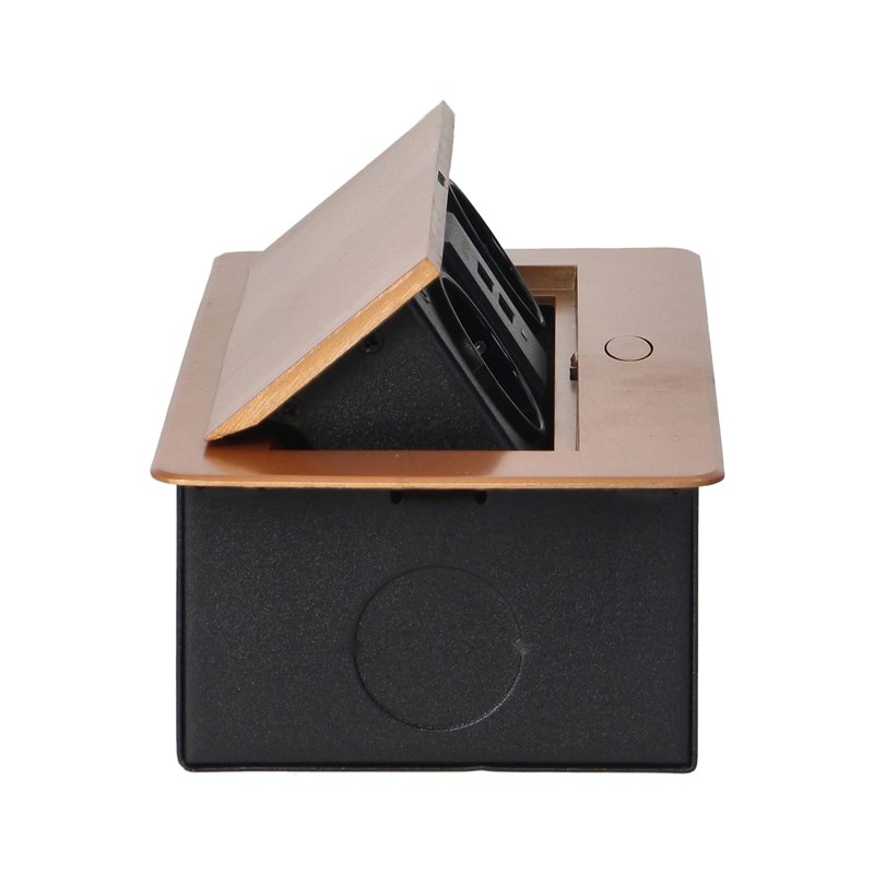 GNIAZDA MEBLOWE WPUSZCZANE W BLAT Z PŁASKIM FREZOWANYM RANTEM I ŁADOWARKĄ USB, 2X2P+Z (SCHUKO), 2XUSB, ZŁOTE ORNO GNIAZDA MEBLOWE WPUSZCZANE W BLAT Z PŁASKIM FREZOWANYM RANTEM I ŁADOWARKĄ USB, 2X2P+Z (SCHUKO), 2XUSB, ZŁOTE ORNO