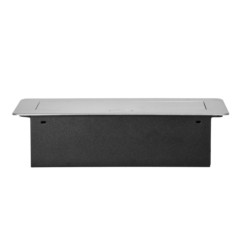 GNIAZDA MEBLOWE WPUSZCZANE W BLAT Z PŁASKIM FREZOWANYM RANTEM I ŁADOWARKĄ USB, 2X2P+Z (SCHUKO), 2XUSB, SREBRNY ORNO GNIAZDA MEBLOWE WPUSZCZANE W BLAT Z PŁASKIM FREZOWANYM RANTEM I ŁADOWARKĄ USB, 2X2P+Z (SCHUKO), 2XUSB, SREBRNY ORNO