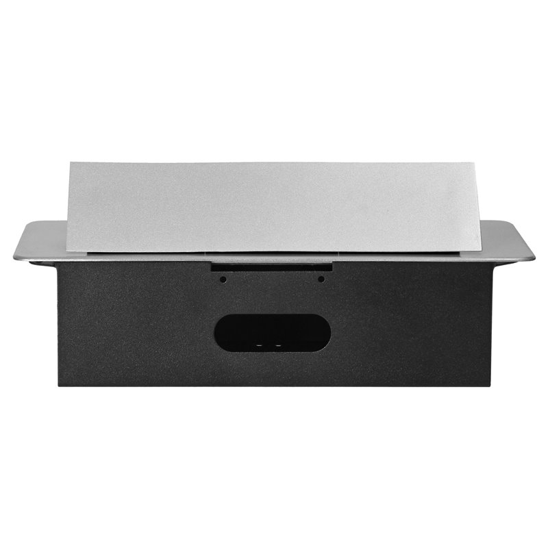 GNIAZDA MEBLOWE WPUSZCZANE W BLAT Z PŁASKIM FREZOWANYM RANTEM I ŁADOWARKĄ USB, 2X2P+Z (SCHUKO), 2XUSB, SREBRNY ORNO GNIAZDA MEBLOWE WPUSZCZANE W BLAT Z PŁASKIM FREZOWANYM RANTEM I ŁADOWARKĄ USB, 2X2P+Z (SCHUKO), 2XUSB, SREBRNY ORNO
