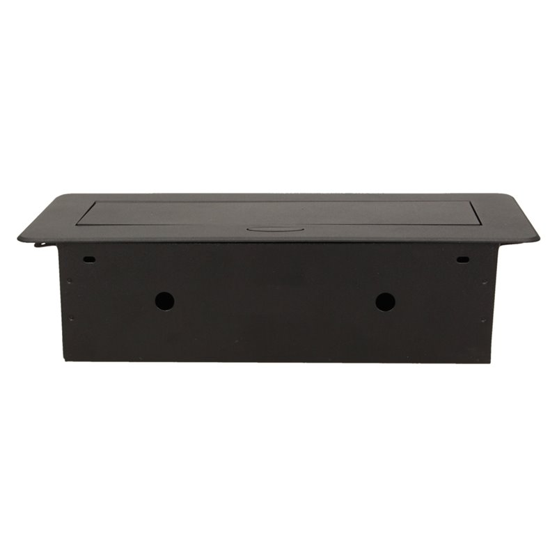 GNIAZDO MEBLOWE WPUSZCZANE W BLAT Z PŁASKIM FREZOWANYM RANTEM I ŁADOWARKĄ USB, 2X2P+Z, 2XUSB, CZARNY ORNO GNIAZDO MEBLOWE WPUSZCZANE W BLAT Z PŁASKIM FREZOWANYM RANTEM I ŁADOWARKĄ USB, 2X2P+Z, 2XUSB, CZARNY ORNO