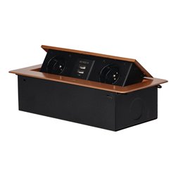 GNIAZDA MEBLOWE WPUSZCZANE W BLAT Z PŁASKIM FREZOWANYM RANTEM I ŁADOWARKĄ USB, 2X2P+Z, 2XUSB, ZŁOTE ORNO GNIAZDA MEBLOWE WPUSZCZANE W BLAT Z PŁASKIM FREZOWANYM RANTEM I ŁADOWARKĄ USB, 2X2P+Z, 2XUSB, ZŁOTE ORNO