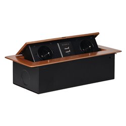 GNIAZDA MEBLOWE WPUSZCZANE W BLAT Z PŁASKIM FREZOWANYM RANTEM I ŁADOWARKĄ USB, 2X2P+Z, 2XUSB, ZŁOTE ORNO GNIAZDA MEBLOWE WPUSZCZANE W BLAT Z PŁASKIM FREZOWANYM RANTEM I ŁADOWARKĄ USB, 2X2P+Z, 2XUSB, ZŁOTE ORNO