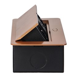 GNIAZDA MEBLOWE WPUSZCZANE W BLAT Z PŁASKIM FREZOWANYM RANTEM I ŁADOWARKĄ USB, 2X2P+Z, 2XUSB, ZŁOTE ORNO GNIAZDA MEBLOWE WPUSZCZANE W BLAT Z PŁASKIM FREZOWANYM RANTEM I ŁADOWARKĄ USB, 2X2P+Z, 2XUSB, ZŁOTE ORNO