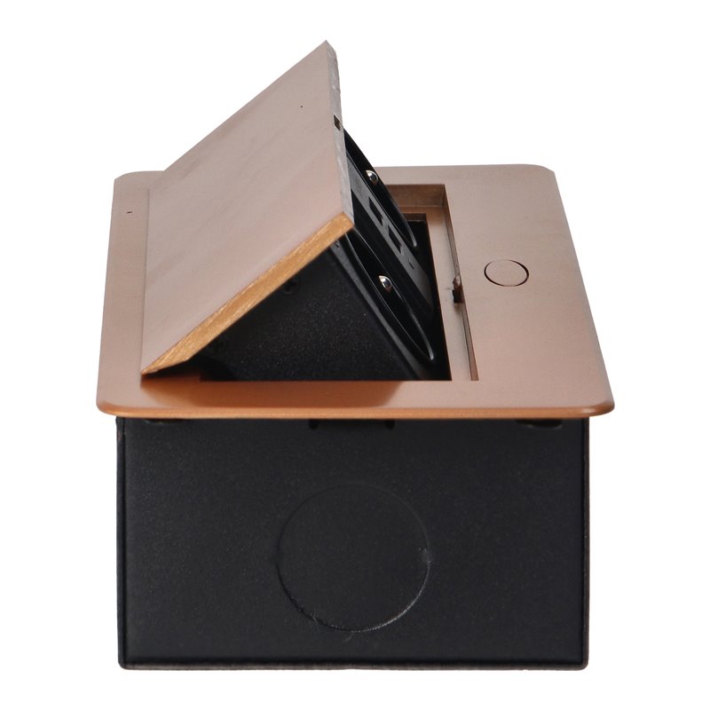 GNIAZDA MEBLOWE WPUSZCZANE W BLAT Z PŁASKIM FREZOWANYM RANTEM I ŁADOWARKĄ USB, 2X2P+Z, 2XUSB, ZŁOTE ORNO GNIAZDA MEBLOWE WPUSZCZANE W BLAT Z PŁASKIM FREZOWANYM RANTEM I ŁADOWARKĄ USB, 2X2P+Z, 2XUSB, ZŁOTE ORNO