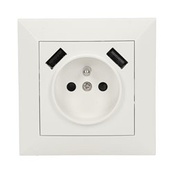 GNIAZDO ELEKTRYCZNE Z ŁADOWARKĄ USB ORNO GNIAZDO ELEKTRYCZNE Z ŁADOWARKĄ USB ORNO