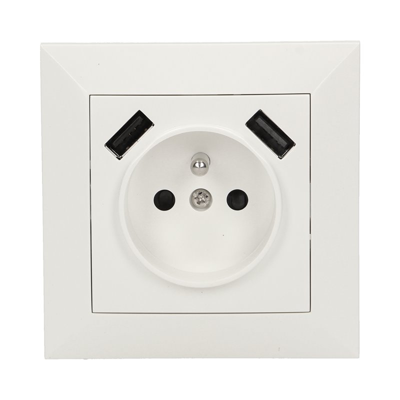 GNIAZDO ELEKTRYCZNE Z ŁADOWARKĄ USB ORNO GNIAZDO ELEKTRYCZNE Z ŁADOWARKĄ USB ORNO