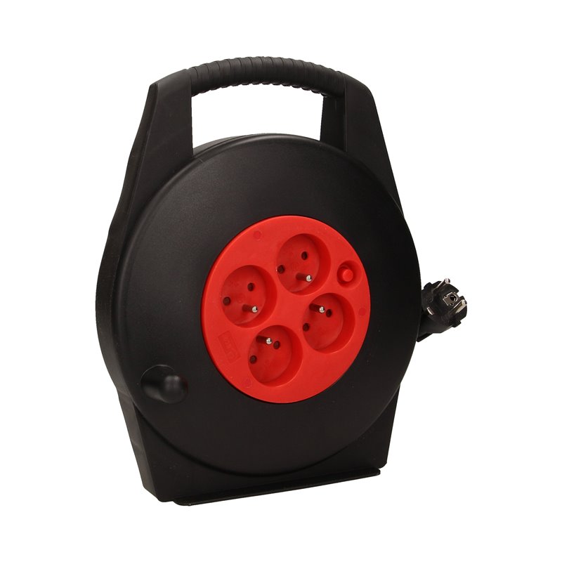PRZEDŁUŻACZ BĘBNOWY, 4 GNIAZDA 2P+Z, POLWINIT H05VV-F 3X1MM2, DŁUGOŚĆ 10M ORNO PRZEDŁUŻACZ BĘBNOWY, 4 GNIAZDA 2P+Z, POLWINIT H05VV-F 3X1MM2, DŁUGOŚĆ 10M ORNO
