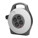 PRZEDŁUŻACZ BĘBNOWY, 4 GNIAZDA 2P+Z, KABEL PVC H05VV-F 3X1MM2, DŁUGOŚĆ 10M ORNO