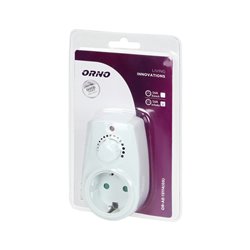 ŚCIEMNIACZ Z DODATKOWYM GNIAZDEM SIECIOWYM 2P+Z (SCHUKO), MAX.280W ORNO ŚCIEMNIACZ Z DODATKOWYM GNIAZDEM SIECIOWYM 2P+Z (SCHUKO), MAX.280W ORNO