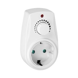 ŚCIEMNIACZ Z DODATKOWYM GNIAZDEM SIECIOWYM 2P+Z (SCHUKO), MAX.280W ORNO ŚCIEMNIACZ Z DODATKOWYM GNIAZDEM SIECIOWYM 2P+Z (SCHUKO), MAX.280W ORNO