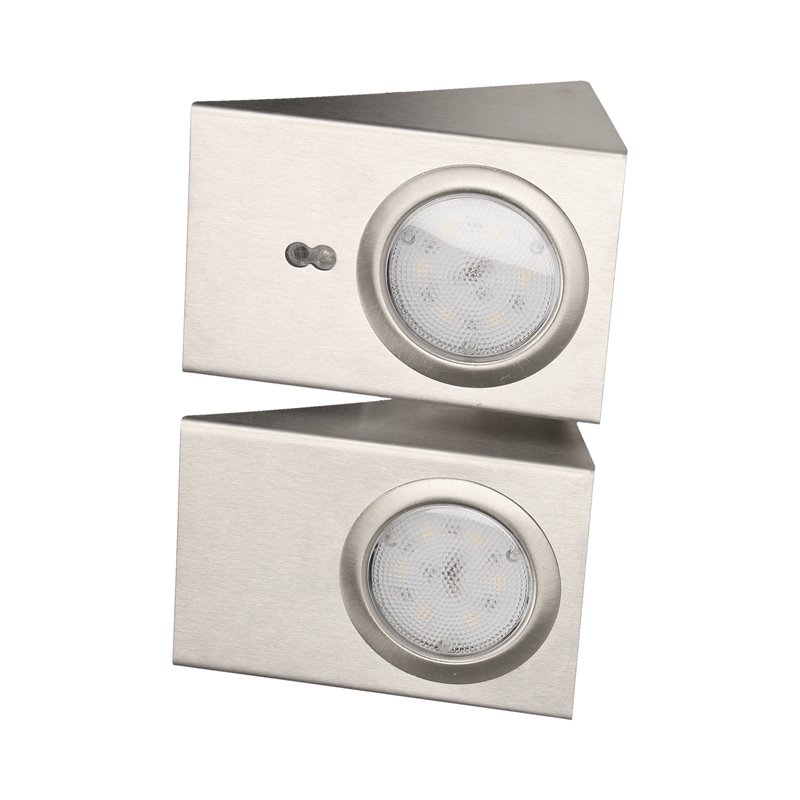ZESTAW OPRAW PODSZAFKOWYCH LED 2,5W, 180LM, 4000K, Z WYŁĄCZNIKIEM BEZDOTYKOWYM, INOX ORNO ZESTAW OPRAW PODSZAFKOWYCH LED 2,5W, 180LM, 4000K, Z WYŁĄCZNIKIEM BEZDOTYKOWYM, INOX ORNO