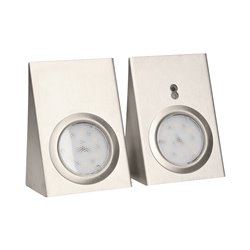 ZESTAW OPRAW PODSZAFKOWYCH LED 2,5W, 180LM, 4000K, Z WYŁĄCZNIKIEM BEZDOTYKOWYM, INOX ORNO ZESTAW OPRAW PODSZAFKOWYCH LED 2,5W, 180LM, 4000K, Z WYŁĄCZNIKIEM BEZDOTYKOWYM, INOX ORNO