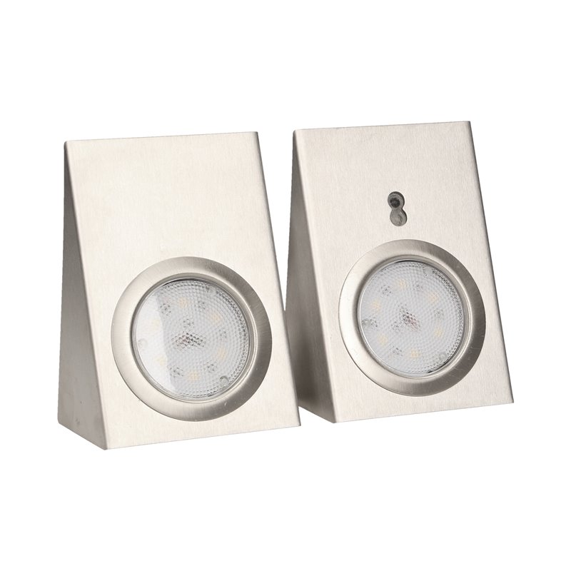ZESTAW OPRAW PODSZAFKOWYCH LED 2,5W, 180LM, 4000K, Z WYŁĄCZNIKIEM BEZDOTYKOWYM, INOX ORNO ZESTAW OPRAW PODSZAFKOWYCH LED 2,5W, 180LM, 4000K, Z WYŁĄCZNIKIEM BEZDOTYKOWYM, INOX ORNO