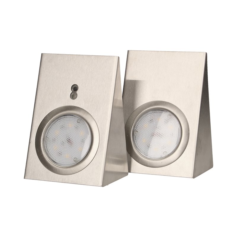 ZESTAW OPRAW PODSZAFKOWYCH LED 2,5W, 180LM, 4000K, Z WYŁĄCZNIKIEM BEZDOTYKOWYM, INOX ORNO ZESTAW OPRAW PODSZAFKOWYCH LED 2,5W, 180LM, 4000K, Z WYŁĄCZNIKIEM BEZDOTYKOWYM, INOX ORNO