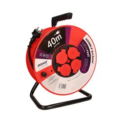 PRZEDŁUŻACZ BĘBNOWY HERMETYCZNY, GUMA H05RR-F 3X1,5MM2 - 40M, 4X2P+Z, IP44 ORNO PRZEDŁUŻACZ BĘBNOWY HERMETYCZNY, GUMA H05RR-F 3X1,5MM2 - 40M, 4X2P+Z, IP44 ORNO