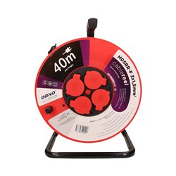 PRZEDŁUŻACZ BĘBNOWY HERMETYCZNY, GUMA H05RR-F 3X1,5MM2 - 40M, 4X2P+Z, IP44 ORNO PRZEDŁUŻACZ BĘBNOWY HERMETYCZNY, GUMA H05RR-F 3X1,5MM2 - 40M, 4X2P+Z, IP44 ORNO