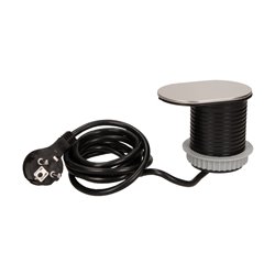 GNIAZDO MEBLOWE O6CM, WPUSZCZANE W BLAT Z PRZESUWNĄ POKRYWKĄ, ŁADOWARKĄ USB I PRZEWODEM 1,9M, 1X2P+Z, 1XUSB (2,4A), 3X1MM2 ORNO GNIAZDO MEBLOWE O6CM, WPUSZCZANE W BLAT Z PRZESUWNĄ POKRYWKĄ, ŁADOWARKĄ USB I PRZEWODEM 1,9M, 1X2P+Z, 1XUSB (2,4A), 3X1MM2 ORNO