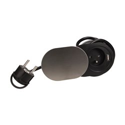 GNIAZDO MEBLOWE O6CM, WPUSZCZANE W BLAT Z PRZESUWNĄ POKRYWKĄ, ŁADOWARKĄ USB I PRZEWODEM 1,9M, 1X2P+Z, 1XUSB (2,4A), 3X1MM2 ORNO GNIAZDO MEBLOWE O6CM, WPUSZCZANE W BLAT Z PRZESUWNĄ POKRYWKĄ, ŁADOWARKĄ USB I PRZEWODEM 1,9M, 1X2P+Z, 1XUSB (2,4A), 3X1MM2 ORNO