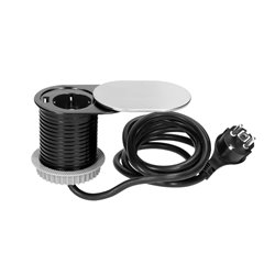 GNIAZDO MEBLOWE O6CM, WPUSZCZANE W BLAT Z PRZESUWNĄ POKRYWKĄ, ŁADOWARKĄ USB I PRZEWODEM 1,9M, 1X2P+Z, 1XUSB (2,4A), 3X1,5MM2, WE GNIAZDO MEBLOWE O6CM, WPUSZCZANE W BLAT Z PRZESUWNĄ POKRYWKĄ, ŁADOWARKĄ USB I PRZEWODEM 1,9M, 1X2P+Z, 1XUSB (2,4A), 3X1,5MM2, WE