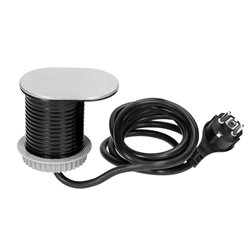 GNIAZDO MEBLOWE O6CM, WPUSZCZANE W BLAT Z PRZESUWNĄ POKRYWKĄ, ŁADOWARKĄ USB I PRZEWODEM 1,9M, 1X2P+Z, 1XUSB (2,4A), 3X1,5MM2, WE GNIAZDO MEBLOWE O6CM, WPUSZCZANE W BLAT Z PRZESUWNĄ POKRYWKĄ, ŁADOWARKĄ USB I PRZEWODEM 1,9M, 1X2P+Z, 1XUSB (2,4A), 3X1,5MM2, WE