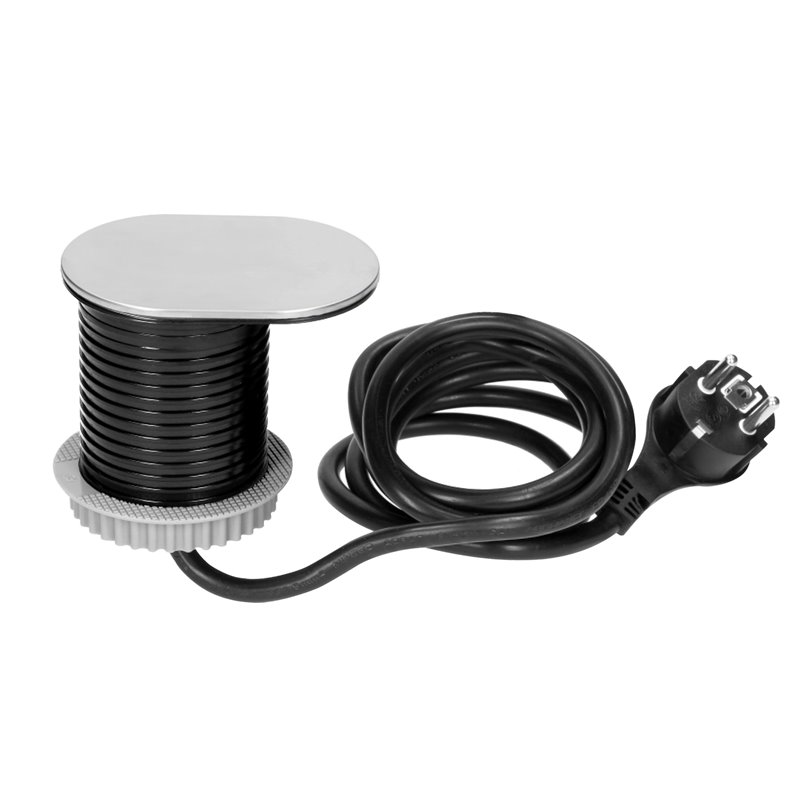 GNIAZDO MEBLOWE O6CM, WPUSZCZANE W BLAT Z PRZESUWNĄ POKRYWKĄ, ŁADOWARKĄ USB I PRZEWODEM 1,9M, 1X2P+Z, 1XUSB (2,4A), 3X1,5MM2, WE GNIAZDO MEBLOWE O6CM, WPUSZCZANE W BLAT Z PRZESUWNĄ POKRYWKĄ, ŁADOWARKĄ USB I PRZEWODEM 1,9M, 1X2P+Z, 1XUSB (2,4A), 3X1,5MM2, WE