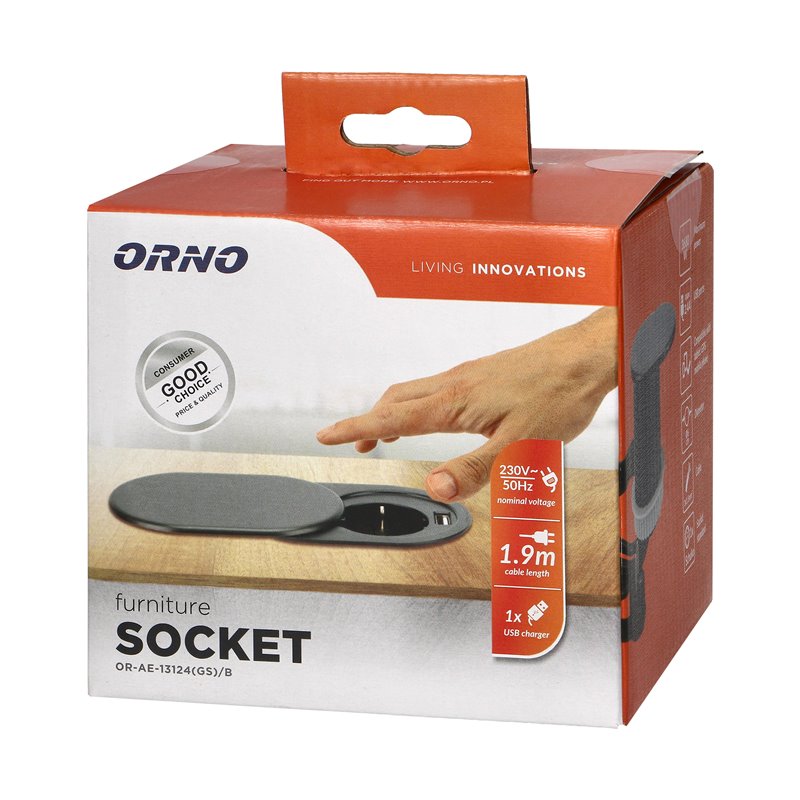 GNIAZDO MEBLOWE O6CM, CZARNE, WPUSZCZANE W BLAT Z PRZESUWNĄ POKRYWKĄ, ŁADOWARKĄ USB I PRZEWODEM 1,9M, 1X2P+Z, 1XUSB (2,4A), 3X1, GNIAZDO MEBLOWE O6CM, CZARNE, WPUSZCZANE W BLAT Z PRZESUWNĄ POKRYWKĄ, ŁADOWARKĄ USB I PRZEWODEM 1,9M, 1X2P+Z, 1XUSB (2,4A), 3X1,