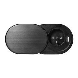GNIAZDO MEBLOWE O6CM, WPUSZCZANE W BLAT Z PRZESUWNĄ POKRYWKĄ, ŁADOWARKĄ USB I PRZEWODEM 1,9M, 1X2P+Z, 1XUSB (2,4A), 3X1MM2, CZAR GNIAZDO MEBLOWE O6CM, WPUSZCZANE W BLAT Z PRZESUWNĄ POKRYWKĄ, ŁADOWARKĄ USB I PRZEWODEM 1,9M, 1X2P+Z, 1XUSB (2,4A), 3X1MM2, CZAR