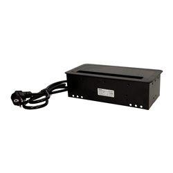 GNIAZDO MEBLOWE WPUSZCZANE W BLAT Z PŁASKIM FREZOWANYM RANTEM, SZCZOTKĄ PRZECIWKURZOWĄ, ŁADOWARKĄ USB I PRZEWODEM 1,5M, 2X2P+Z, GNIAZDO MEBLOWE WPUSZCZANE W BLAT Z PŁASKIM FREZOWANYM RANTEM, SZCZOTKĄ PRZECIWKURZOWĄ, ŁADOWARKĄ USB I PRZEWODEM 1,5M, 2X2P+Z,
