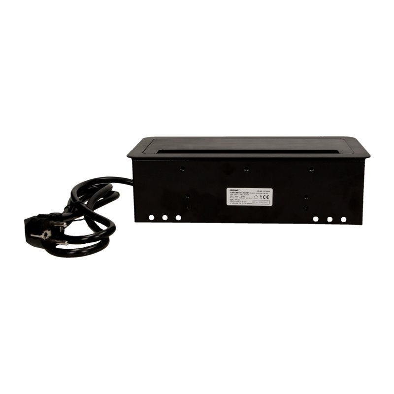 GNIAZDO MEBLOWE WPUSZCZANE W BLAT Z PŁASKIM FREZOWANYM RANTEM, SZCZOTKĄ PRZECIWKURZOWĄ, ŁADOWARKĄ USB I PRZEWODEM 1,5M, 2X2P+Z, GNIAZDO MEBLOWE WPUSZCZANE W BLAT Z PŁASKIM FREZOWANYM RANTEM, SZCZOTKĄ PRZECIWKURZOWĄ, ŁADOWARKĄ USB I PRZEWODEM 1,5M, 2X2P+Z,