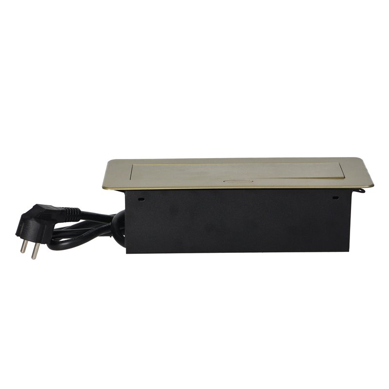 GNIAZDA MEBLOWE WPUSZCZANE W BLAT Z PŁASKIM FREZOWANYM RANTEM, ŁADOWARKĄ USB I PRZEWODEM 1,5M, 2X2P+Z, 2XUSB, KOLOR MOSIĄDZU ORN GNIAZDA MEBLOWE WPUSZCZANE W BLAT Z PŁASKIM FREZOWANYM RANTEM, ŁADOWARKĄ USB I PRZEWODEM 1,5M, 2X2P+Z, 2XUSB, KOLOR MOSIĄDZU ORN