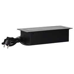 GNIAZDA MEBLOWE WPUSZCZANE W BLAT Z PŁASKIM FREZOWANYM RANTEM, ŁADOWARKĄ USB I PRZEWODEM 1,5M, 2X2P+Z, 2XUSB, GRAFITOWE ORNO GNIAZDA MEBLOWE WPUSZCZANE W BLAT Z PŁASKIM FREZOWANYM RANTEM, ŁADOWARKĄ USB I PRZEWODEM 1,5M, 2X2P+Z, 2XUSB, GRAFITOWE ORNO