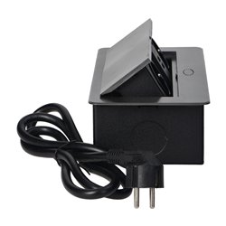 GNIAZDA MEBLOWE WPUSZCZANE W BLAT Z PŁASKIM FREZOWANYM RANTEM, ŁADOWARKĄ USB I PRZEWODEM 1,5M, 2X2P+Z, 2XUSB, GRAFITOWE ORNO GNIAZDA MEBLOWE WPUSZCZANE W BLAT Z PŁASKIM FREZOWANYM RANTEM, ŁADOWARKĄ USB I PRZEWODEM 1,5M, 2X2P+Z, 2XUSB, GRAFITOWE ORNO