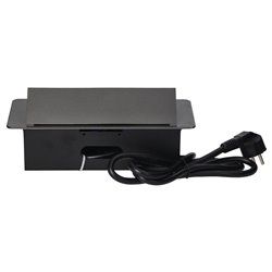 GNIAZDA MEBLOWE WPUSZCZANE W BLAT Z PŁASKIM FREZOWANYM RANTEM, ŁADOWARKĄ USB I PRZEWODEM 1,5M, 2X2P+Z, 2XUSB, GRAFITOWE ORNO GNIAZDA MEBLOWE WPUSZCZANE W BLAT Z PŁASKIM FREZOWANYM RANTEM, ŁADOWARKĄ USB I PRZEWODEM 1,5M, 2X2P+Z, 2XUSB, GRAFITOWE ORNO