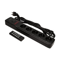 PRZEDŁUŻACZ 5 GNIAZD 2P+Z, STEROWANY BEZPRZEWODOWO, KABEL 3X1,5MM2, DŁUGOŚĆ 3M ORNO PRZEDŁUŻACZ 5 GNIAZD 2P+Z, STEROWANY BEZPRZEWODOWO, KABEL 3X1,5MM2, DŁUGOŚĆ 3M ORNO