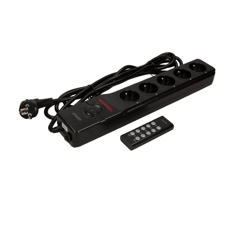 PRZEDŁUŻACZ 5 GNIAZD 2P+Z, STEROWANY BEZPRZEWODOWO, KABEL 3X1,5MM2, DŁUGOŚĆ 3M ORNO PRZEDŁUŻACZ 5 GNIAZD 2P+Z, STEROWANY BEZPRZEWODOWO, KABEL 3X1,5MM2, DŁUGOŚĆ 3M ORNO