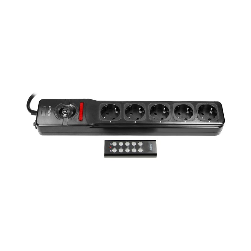 PRZEDŁUŻACZ 5 GNIAZD 2P+Z, STEROWANY BEZPRZEWODOWO, KABEL 3X1,5MM2, DŁUGOŚĆ 3M, WERSJA SCHUKO ORNO PRZEDŁUŻACZ 5 GNIAZD 2P+Z, STEROWANY BEZPRZEWODOWO, KABEL 3X1,5MM2, DŁUGOŚĆ 3M, WERSJA SCHUKO ORNO