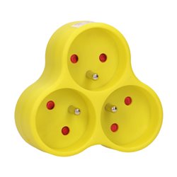 ROZGAŁĘŹNIK 3X2P+Z, ŻÓŁTY ORNO ROZGAŁĘŹNIK 3X2P+Z, ŻÓŁTY ORNO