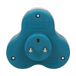 ROZGAŁĘŹNIK 3X2P+Z, TURKUSOWY ORNO ROZGAŁĘŹNIK 3X2P+Z, TURKUSOWY ORNO