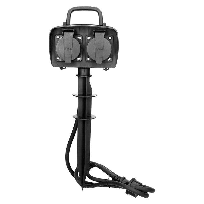 GNIAZDO OGRODOWE 2X2P+Z, 3680W, IP44, PRZEWÓD 1,5M H07RN-F 3X1,5MM2 ORNO GNIAZDO OGRODOWE 2X2P+Z, 3680W, IP44, PRZEWÓD 1,5M H07RN-F 3X1,5MM2 ORNO