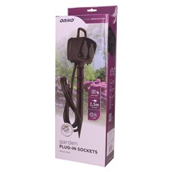GNIAZDO OGRODOWE 2X2P+Z, 3680W, IP44, PRZEWÓD 1,5M H07RN-F 3X1,5MM2 ORNO GNIAZDO OGRODOWE 2X2P+Z, 3680W, IP44, PRZEWÓD 1,5M H07RN-F 3X1,5MM2 ORNO