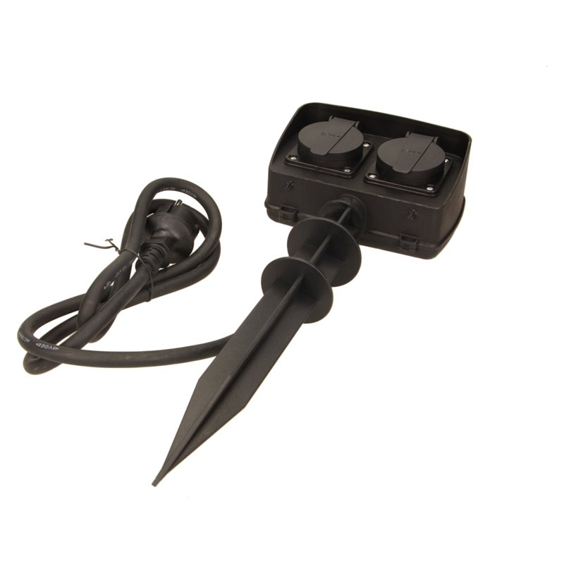 GNIAZDO OGRODOWE 2X2P+Z, 3680W, IP44, PRZEWÓD 1,5M H07RN-F 3X1,5MM2 ORNO GNIAZDO OGRODOWE 2X2P+Z, 3680W, IP44, PRZEWÓD 1,5M H07RN-F 3X1,5MM2 ORNO