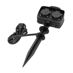 GNIAZDO OGRODOWE 2X2P+Z (SCHUKO), IP44, 1,5M H07RN-F 3X1,5MM2 ORNO GNIAZDO OGRODOWE 2X2P+Z (SCHUKO), IP44, 1,5M H07RN-F 3X1,5MM2 ORNO