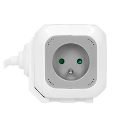 PRZEDŁUŻACZ 4 KROTNY 2P+Z, ŁADOWARKA 2XUSB, 1,4M H05VV-F 3X1MM2, SZARO-BIAŁY ORNO PRZEDŁUŻACZ 4 KROTNY 2P+Z, ŁADOWARKA 2XUSB, 1,4M H05VV-F 3X1MM2, SZARO-BIAŁY ORNO