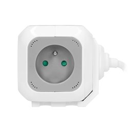 PRZEDŁUŻACZ 4 KROTNY 2P+Z, ŁADOWARKA 2XUSB, 1,4M H05VV-F 3X1MM2, SZARO-BIAŁY ORNO PRZEDŁUŻACZ 4 KROTNY 2P+Z, ŁADOWARKA 2XUSB, 1,4M H05VV-F 3X1MM2, SZARO-BIAŁY ORNO