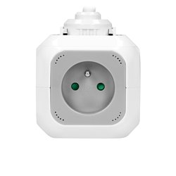 PRZEDŁUŻACZ 4 KROTNY 2P+Z, ŁADOWARKA 2XUSB, 1,4M H05VV-F 3X1MM2, SZARO-BIAŁY ORNO PRZEDŁUŻACZ 4 KROTNY 2P+Z, ŁADOWARKA 2XUSB, 1,4M H05VV-F 3X1MM2, SZARO-BIAŁY ORNO