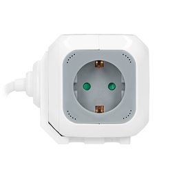 PRZEDŁUŻACZ 4 KROTNY 2P+Z (SCHUKO), ŁADOWARKA 2XUSB, 1,4M H05VV-F 3X1,5MM2, SZARO-BIAŁY ORNO PRZEDŁUŻACZ 4 KROTNY 2P+Z (SCHUKO), ŁADOWARKA 2XUSB, 1,4M H05VV-F 3X1,5MM2, SZARO-BIAŁY ORNO