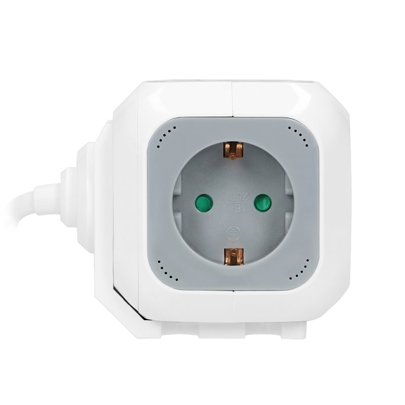 PRZEDŁUŻACZ 4 KROTNY 2P+Z (SCHUKO), ŁADOWARKA 2XUSB, 1,4M H05VV-F 3X1,5MM2, SZARO-BIAŁY ORNO PRZEDŁUŻACZ 4 KROTNY 2P+Z (SCHUKO), ŁADOWARKA 2XUSB, 1,4M H05VV-F 3X1,5MM2, SZARO-BIAŁY ORNO