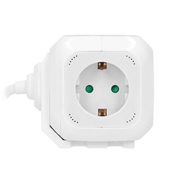 PRZEDŁUŻACZ 4 KROTNY 2P+Z (SCHUKO), ŁADOWARKA 2XUSB, 1,4M H05VV-F 3X1,5MM2, BIAŁY ORNO PRZEDŁUŻACZ 4 KROTNY 2P+Z (SCHUKO), ŁADOWARKA 2XUSB, 1,4M H05VV-F 3X1,5MM2, BIAŁY ORNO